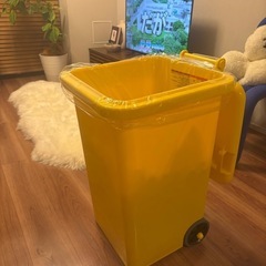 DULTON ダルトン　PLASTIC TRASH CAN 65L YELLOWの画像