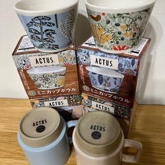 ACTUS  アクタス　コップ2個と新品ミニボール4個の画像