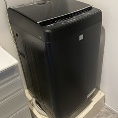 【ハイセンス 5．5kg全自動洗濯機】マットブラック HW-G55E7KKの画像