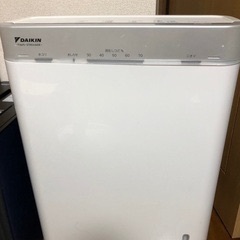 新品フィルター付き DAIKIN 空気清浄機 ホワイト 加湿器付きの画像