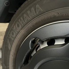 n-van タイヤ　ホイール　ホイールカバー　ブラック　美品　の画像