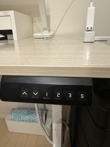 昇降式デスクlubvlook electric standing desk white