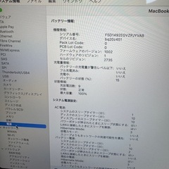 【極上品】MacBook Air M1 16GB 2TB 🔋100% 充電回数9回のみ！ の画像