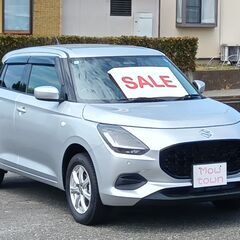 家で買える！R6年 現行スイフト4WD ！走行4千キロ！国定駅４キロor伊勢崎駅７キロor前橋駅13キロの画像