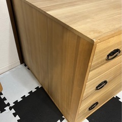 桐箪笥　3段　押入れ収納　ラックの画像