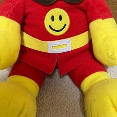 アンパンマンのぬいぐるみとおまけのピックとミニタオルの画像