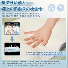 低反発枕 枕 安眠枕 首サポート 快適な睡眠 人気モデルの画像