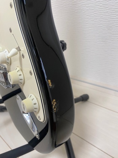 Bacchus　バッカス　エレキギター　ストラト　黒　帯ロゴ