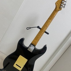 Bacchus　バッカス　エレキギター　ストラト　黒　帯ロゴの画像