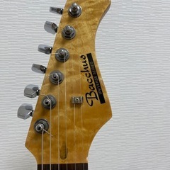 Bacchus　バッカス　エレキギター　ストラト　黒　帯ロゴの画像