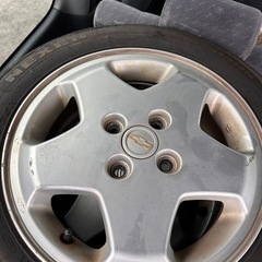 アルミ　ホイールタイヤセット　サイズ165/60R14 タイヤ年式　2024年の画像