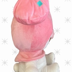 マイメロディ ぬいぐるみ 特大 リボン ダイヤモンド ピンク 未使用 サンリオの画像