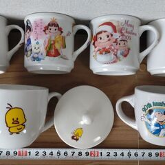 ☆　不二家　マグカップ　プリンカップ　ミッキーマウス　ペコちゃん　FUJIYA　チキンラーメン　☆の画像
