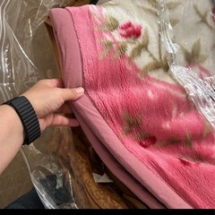掛け布団、毛布、敷きパット美品の画像