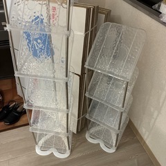 シューズラック　透明　の画像