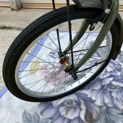 折りたたみ自転車★グリーン★20インチの画像