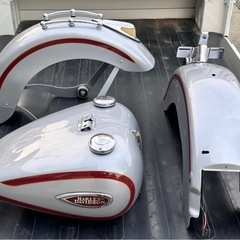 ハーレーダビッドソン ソフテイル ヘリテイジ スプリンガー FLSTSC 2000年 キャブ車 外装セット 純正 タンク フェンダー 前後セット 希少カラー 美品の画像