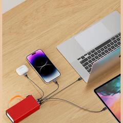 モバイルバッテリー⭐️86000mAh 大容量140W 4ポート PSE認証済みの画像