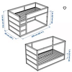 こども用ベッド🛏️IKEA-KURAの画像