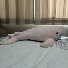 アメージングオーシャン　超BIG ぬいぐるみ　シロナガスクジラ２　ピンクの画像