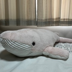 アメージングオーシャン　超BIG ぬいぐるみ　シロナガスクジラ２　ピンクの画像