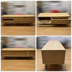 テレビ+テレビボード+ブルーレイディスクレコーダー3点セットの画像