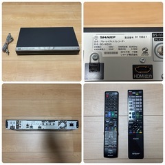 テレビ+テレビボード+ブルーレイディスクレコーダー3点セットの画像