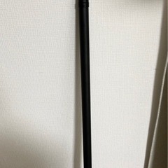 カインズ 物干し竿　室内用アルミ伸縮ポール 1.4-2.5m ブラックの画像