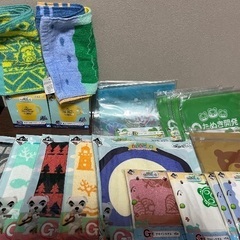 一番くじ　あつ森　タオル　ポーチ　おまとめの画像