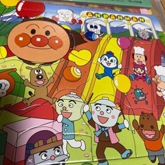 幼児用パズル アンパンマン×3、クマとウサギ×1の画像