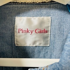 Pinky Girls デニムジャケットショート丈 Mサイズの画像