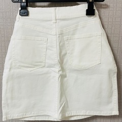 WEGO ホワイト ミニスカート Sサイズの画像
