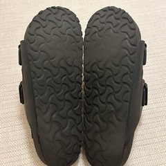 【美品】BIRKENSTOCK ダブルバックルサンダル ブラック 38（24〜24.5cm）の画像