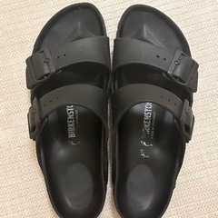【美品】BIRKENSTOCK ダブルバックルサンダル ブラック 38（24〜24.5cm）の画像