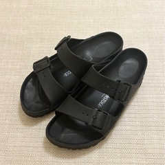 【美品】BIRKENSTOCK ダブルバックルサンダル ブラック 38（24〜24.5cm）の画像
