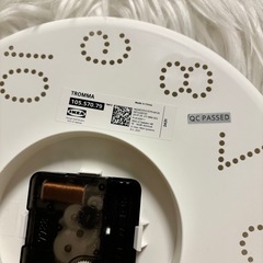 IKEA 白 時計 壁掛け時計 ホワイトの画像