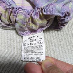 パープルチェックスカート　130cm  しまむらの画像