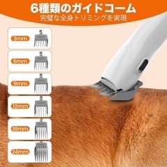 ペット用バリカン　グルーミング掃除機 12000Pa 超強力吸引 3段階調整の画像
