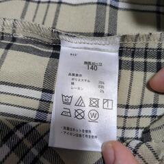 POLO  チェック長袖シャツ  140cmの画像