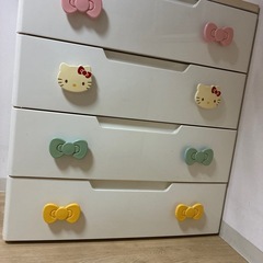 キティちゃん　収納チェストの画像