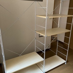 【美品】無印のスチールラックの画像