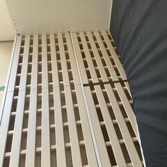 ダブルベット美品！マットレス新品！の画像