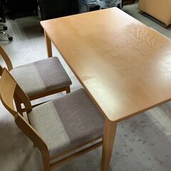 ダイニングテーブル5点セット　ナチュラルカラーの画像
