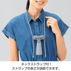 【新品】ハンディファン　ネックストラップ付きの画像