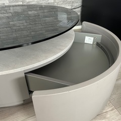 ニトリ センターテーブル ガラステーブルの画像