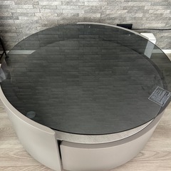ニトリ センターテーブル ガラステーブルの画像
