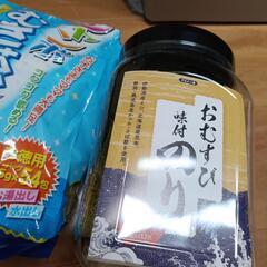 麦茶108包、味付け海苔の画像