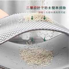 【新品】猫トイレマットの画像