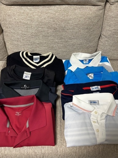 ソフトテニス、テニス、バドミントンウェア8点セット