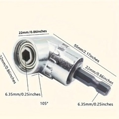 105度アングルヘッドドライバーアダプター　ロング /ショート 2種セットの画像